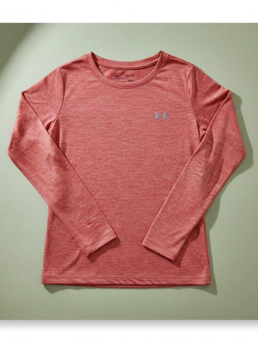 Under Armour Tech Long Sleeve Top XS Orange Running Shirt